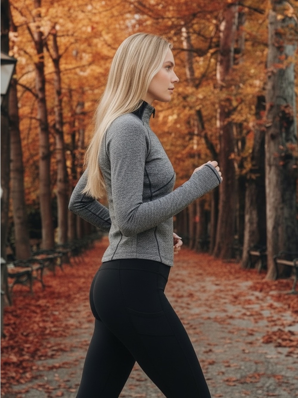 Lululemon Always Alert 1/2 Zip in Gray Size 2